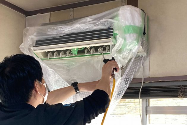 エアコンクリーニング　ノーマルタイプ 完全分解エアコンクリーニングの所要時間